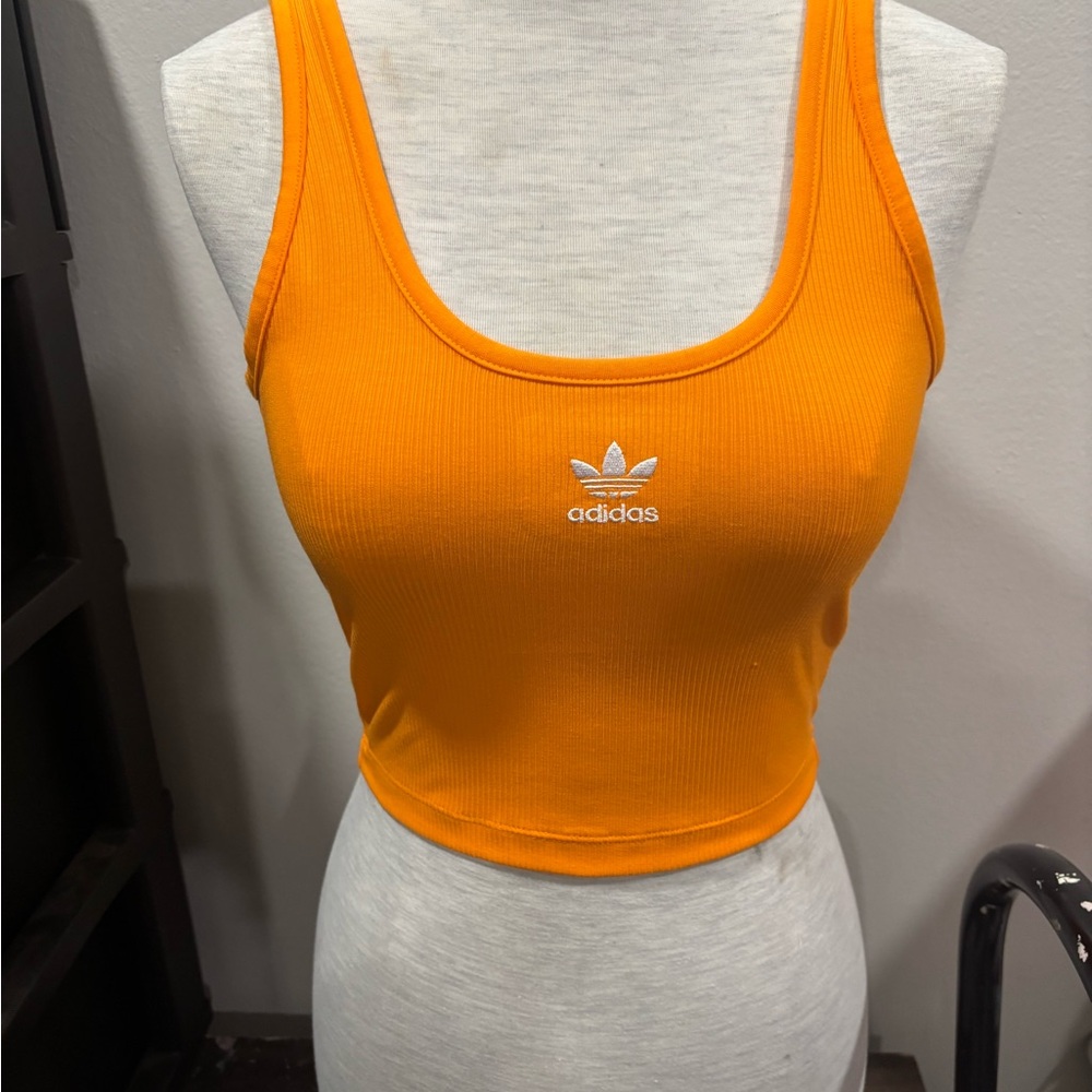 Adidas Bright Orange Tank Top